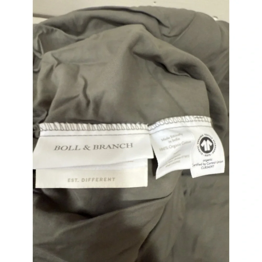Boll And Branch Split King Juniper Signature Sheet Set 100% Organic Cotton - Picture 6 of 11